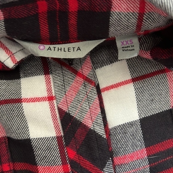 NWT Athleta Lumberjill Button Front Flannel Shirt size XXS - Picture 8 of 8